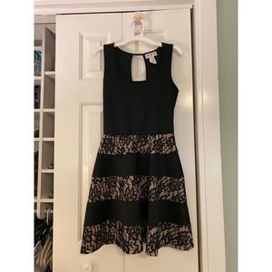 Black and lace party dress